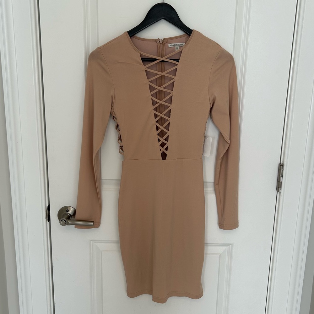 Charlotte Russe Havana Bodycon Mini Dress